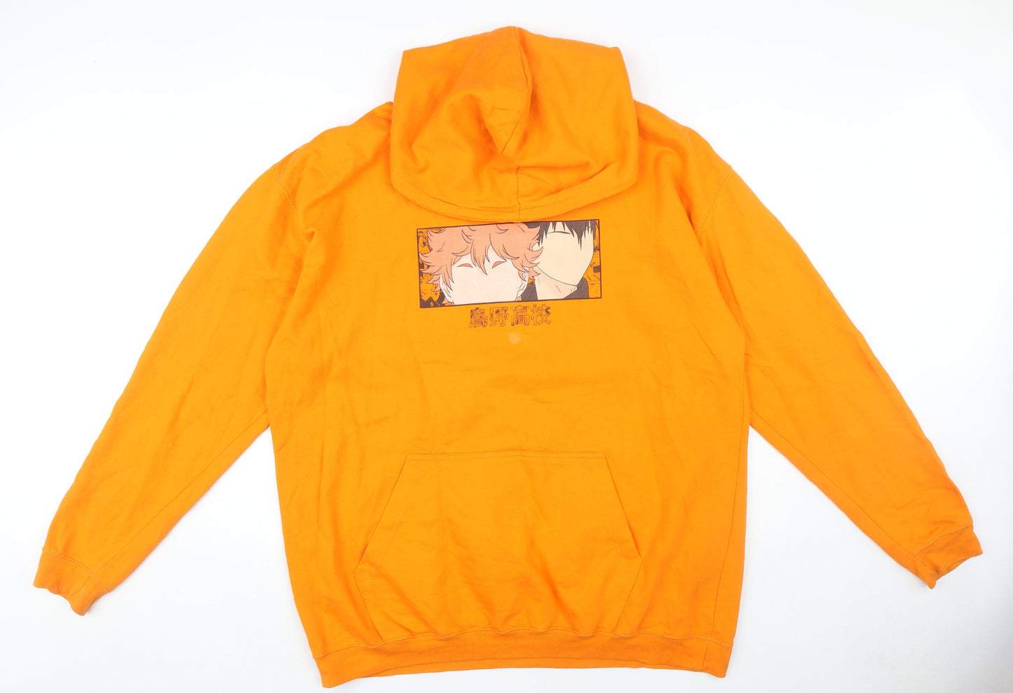 Kenpuniverse Unisex Orange 3XL Hoodie Anime Graphic