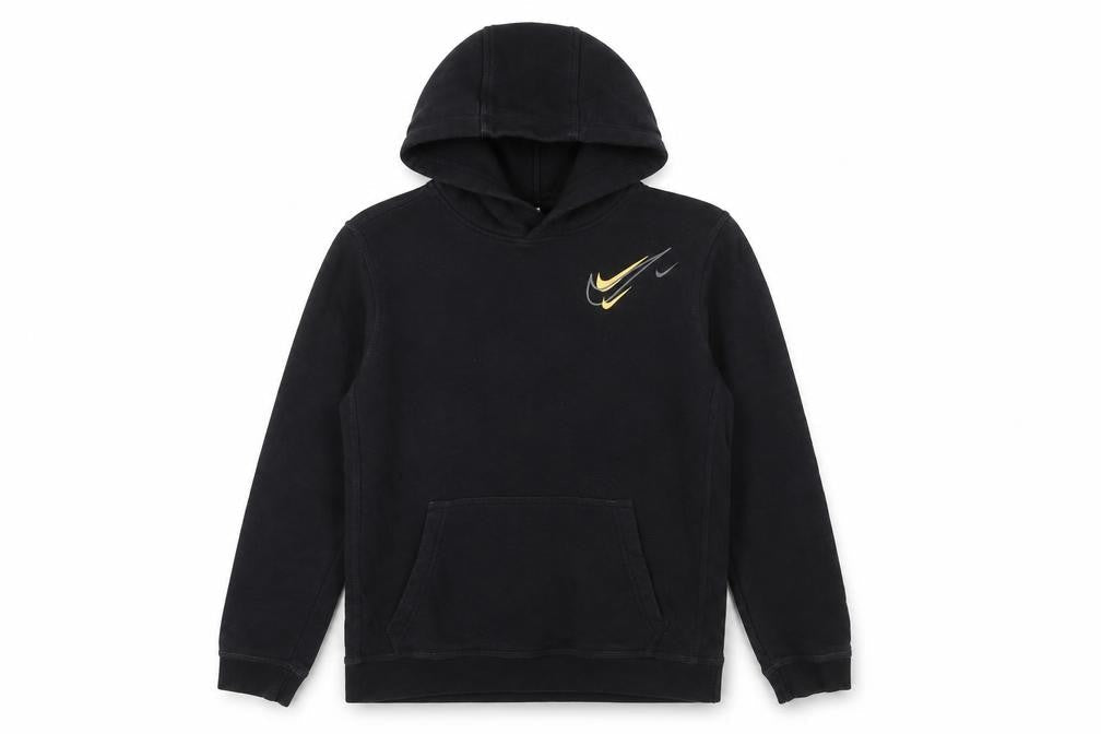 Front view of Nike Black Pullover Hoodie XL unisex kids