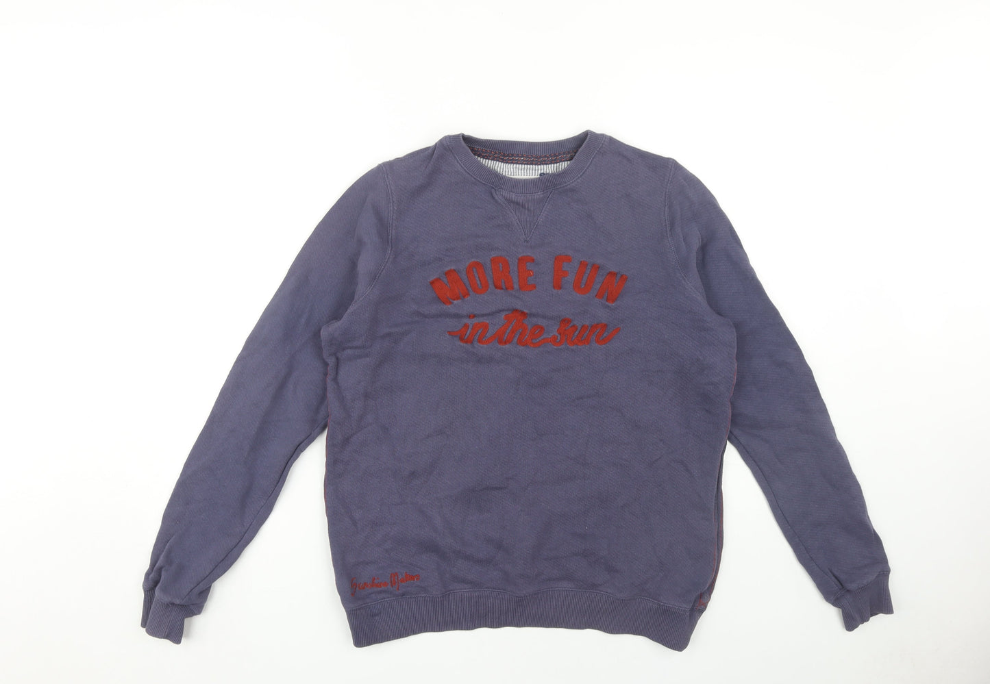 Womens UK Size 10 Fat Face Blue Pullover Sweatshirt
