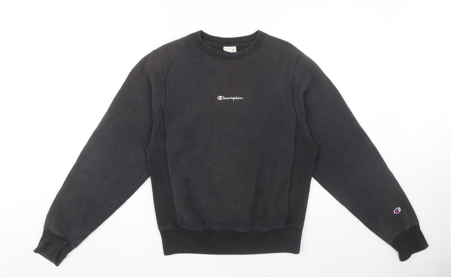 Unisex Adults UK Size XS Champion Black Pullover Sweatshirt