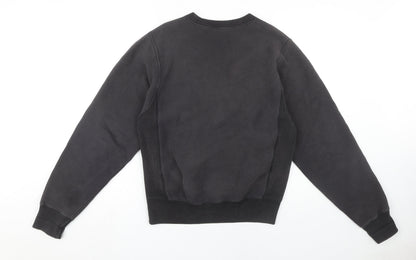 Unisex Adults UK Size XS Champion Black Pullover Sweatshirt