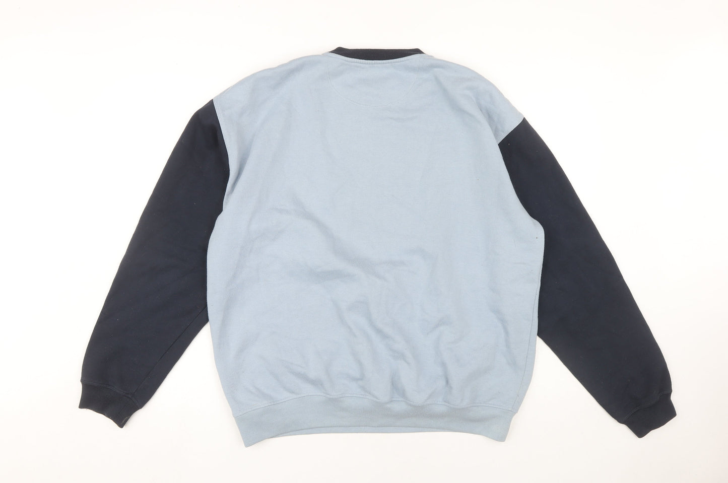 Mens UK Size M Reebok Blue Pullover Sweatshirt