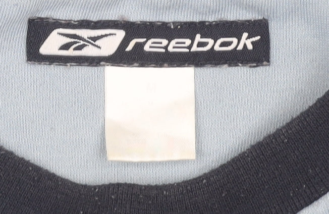Mens UK Size M Reebok Blue Pullover Sweatshirt