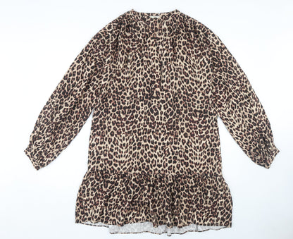 Hush Women's Animal Print Long Sleeve Dress