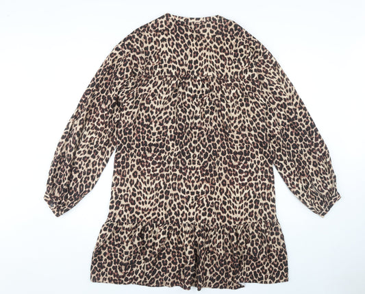 Hush Women's Animal Print Long Sleeve Dress