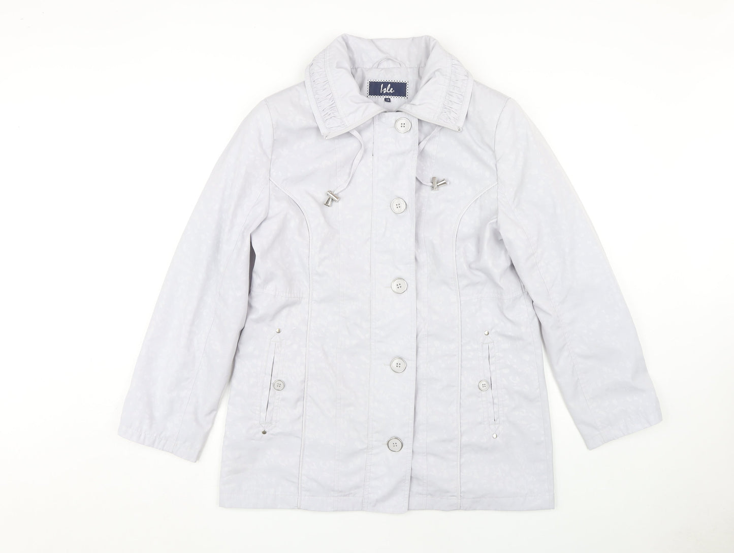 Womens UK Size 12 Isle White Basic Jacket