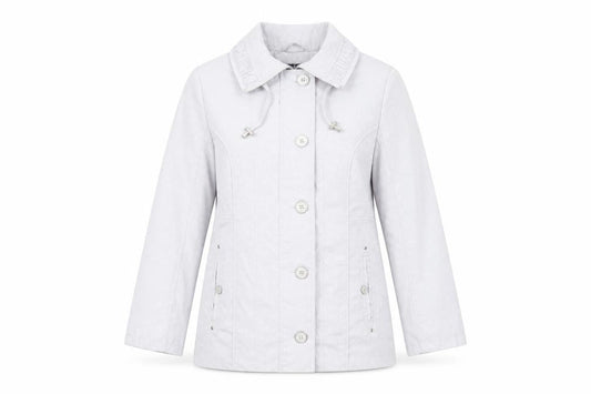Womens UK Size 12 Isle White Basic Jacket