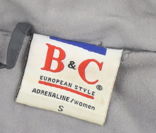 B&C Unisex Grey Hooded Jacket S - Casual & Warm