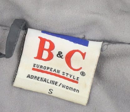 B&C Unisex Grey Hooded Jacket S - Casual & Warm