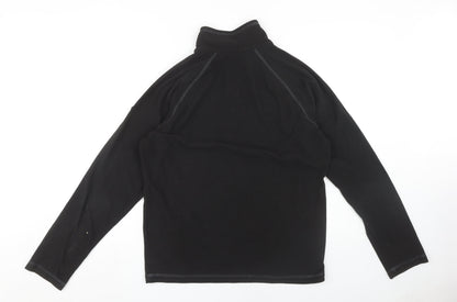 Mens UK Size M Regatta Black 1/4 Zip Sweatshirt