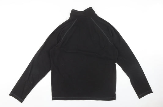 Mens UK Size M Regatta Black 1/4 Zip Sweatshirt