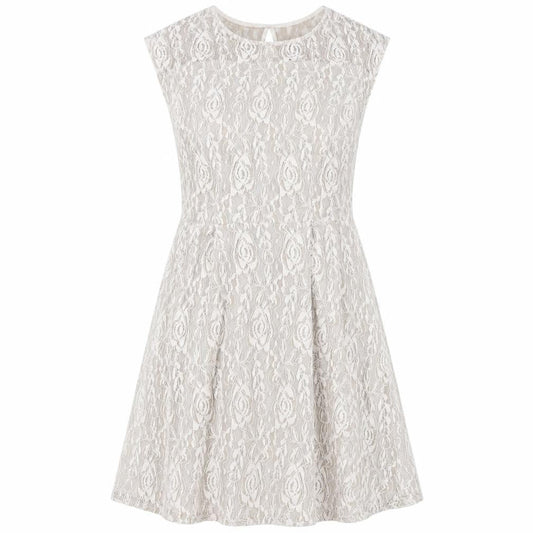 Front view of Joe Browns Women's Ivory Lace Dress, size 12