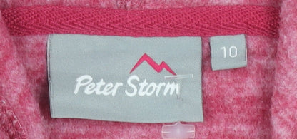 Peter Storm Women's Pink Pullover Hoodie Size 10