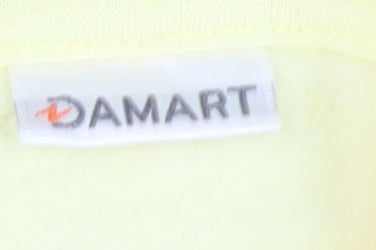 Damart Women's Yellow Cardigan, Size L 18/20, Polyester Blend