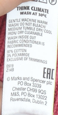 Womens UK Size L Marks and Spencer Pink Pullover Jumper