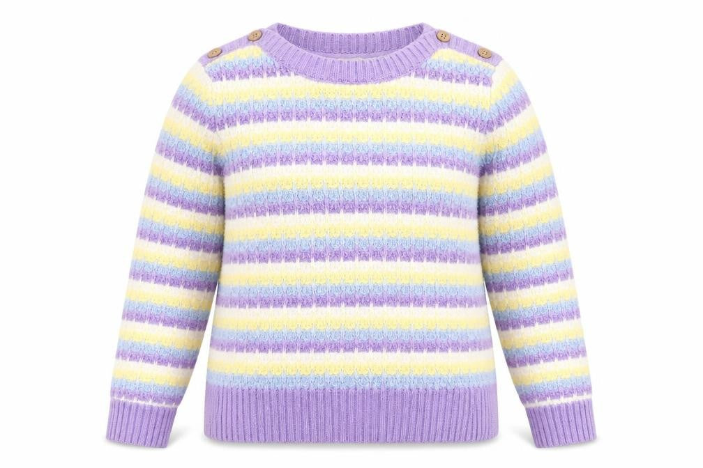 Womens UK Size 12 ISLE Multicoloured Pullover Jumper