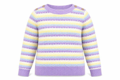Womens UK Size 12 ISLE Multicoloured Pullover Jumper