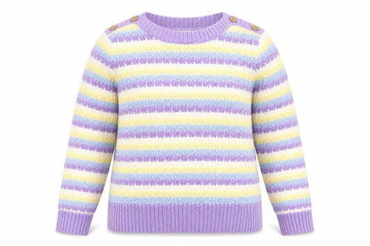 Womens UK Size 12 ISLE Multicoloured Pullover Jumper