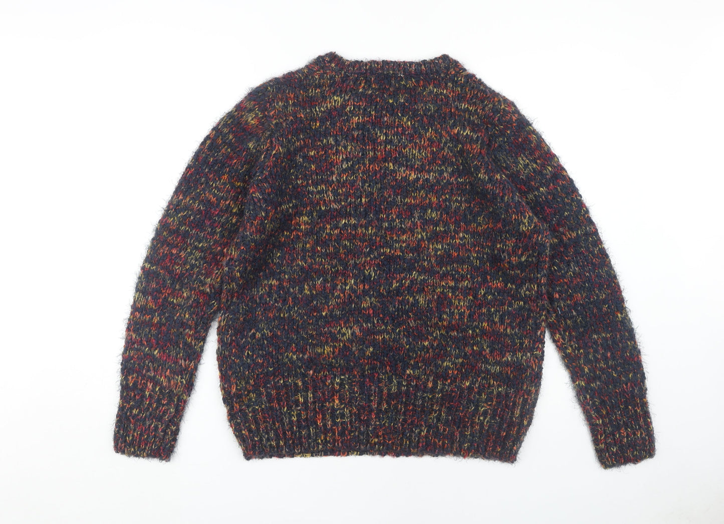 Womens UK Size M ISLE Essentials Multicoloured Pullover Jumper