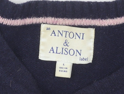 Womens UK Size 14 Antoni & Alison Multicoloured Pullover Jumper