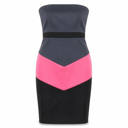 Paper Dolls Women Colourblock Strapless Dress Size 10