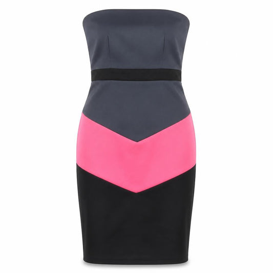 Paper Dolls Women Colourblock Strapless Dress Size 10
