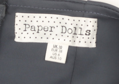 Paper Dolls Women Colourblock Strapless Dress Size 10