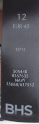 BHS Women’s Blue Floral Sleeveless Dress Size 12