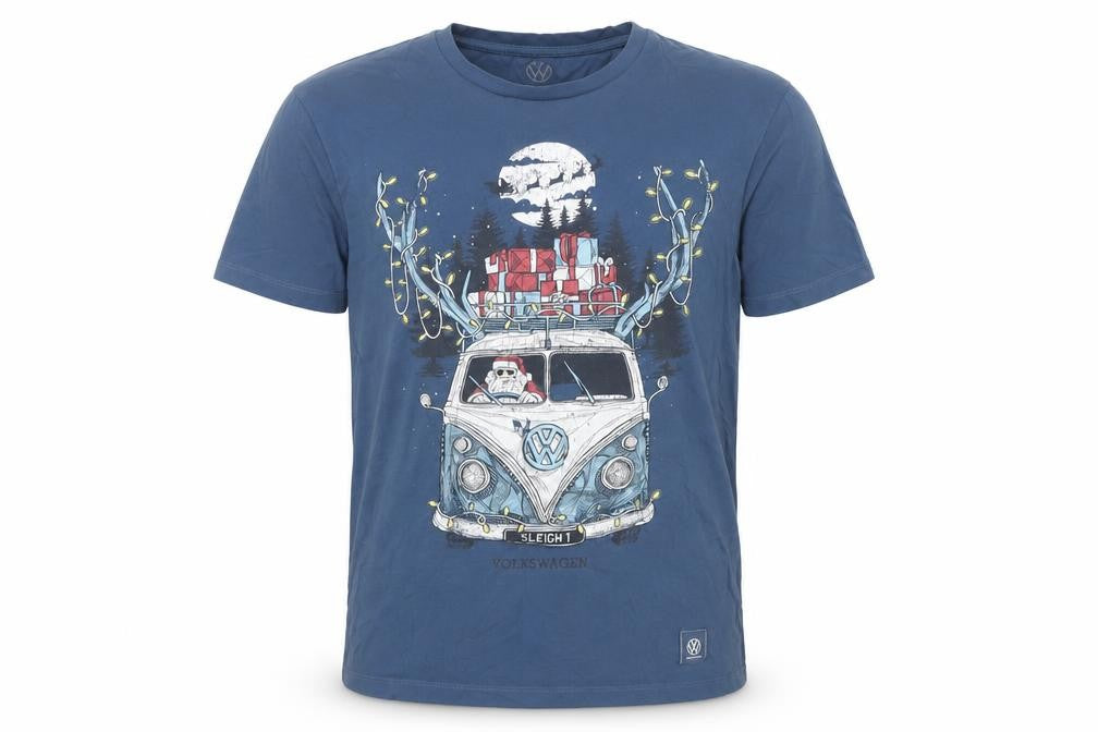 Mens UK Size S Volkswagen Blue  T-Shirt