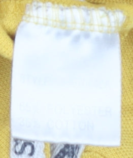 Slazenger Men's Yellow Polo Shirt, Size M, Short Sleeve