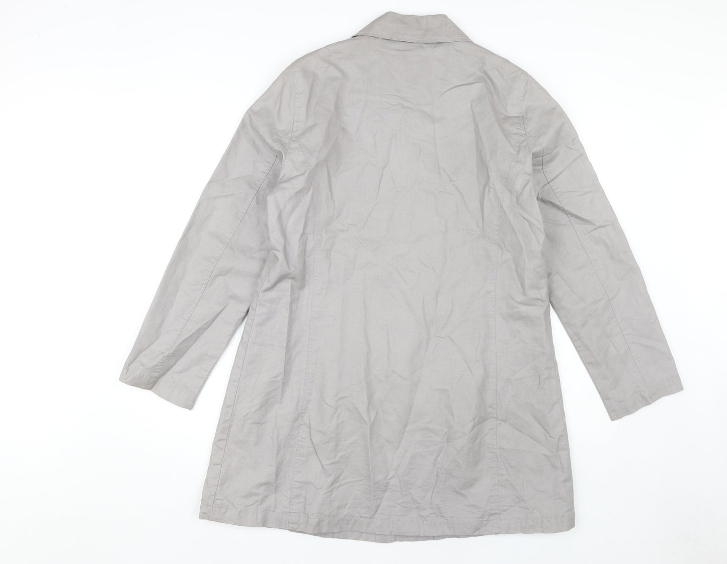 Womens UK Size 14 Per Una Grey Overcoat