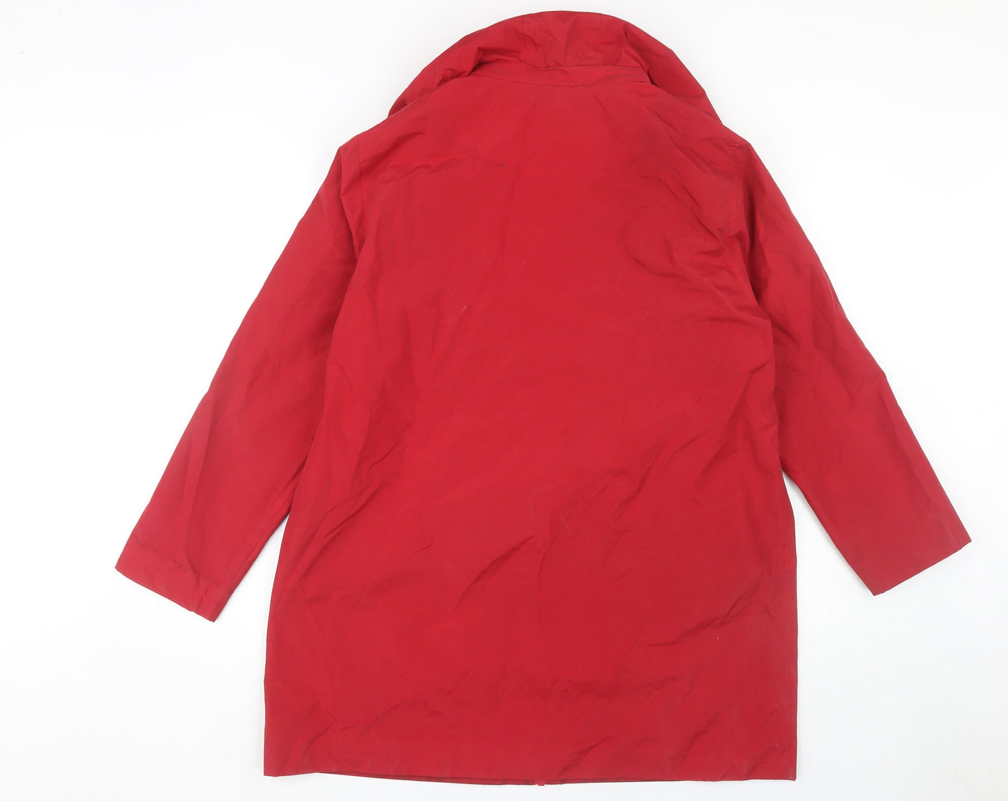 Womens UK Size 14 Bonmarché Red Rain Coat