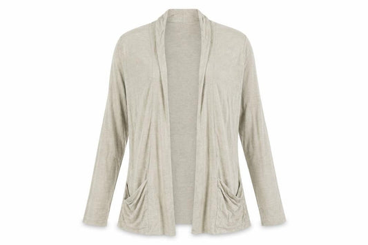 Womens UK Size 10 DASH Beige Cardigan Jumper
