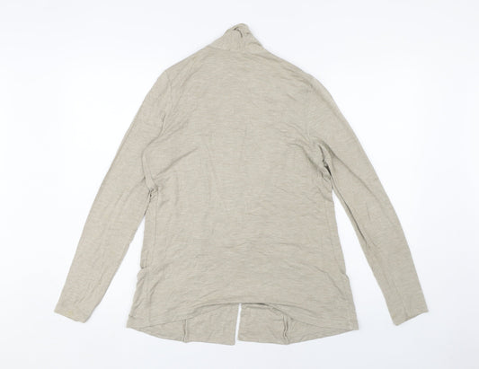 Dash Women's Beige Open Front Cardigan, Size 10, Lightweight