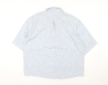 Womens UK Size S Monki Blue Basic Button-Up