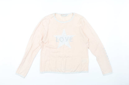 Womens UK Size 6 Oui Ivory Pullover Jumper