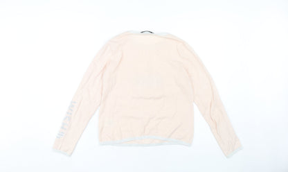 Womens UK Size 6 Oui Ivory Pullover Jumper