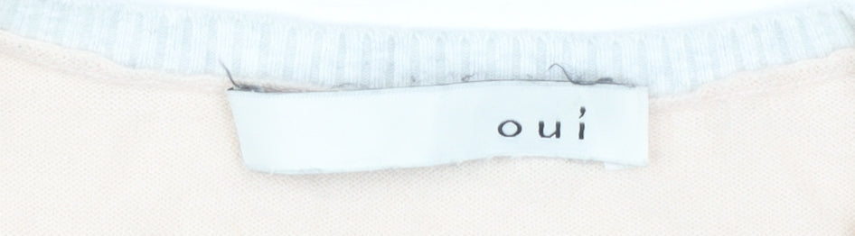 Womens UK Size 6 Oui Ivory Pullover Jumper