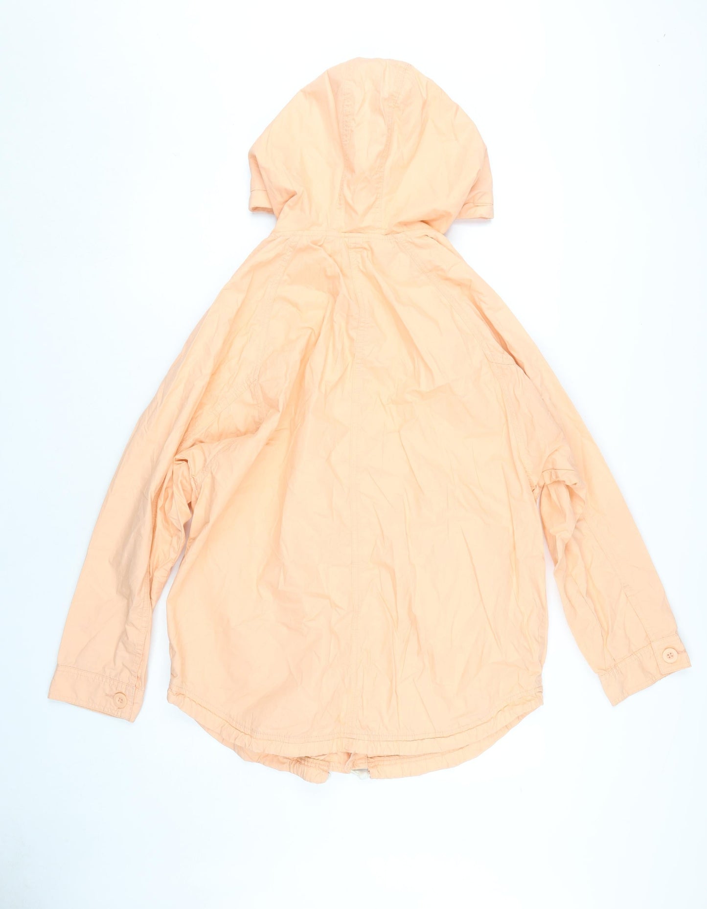 Womens UK Size XS Monki Orange Anorak Coat