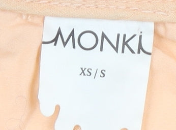 Womens UK Size XS Monki Orange Anorak Coat