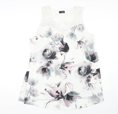 Womens UK Size 22 Yours Multicoloured Basic Tank