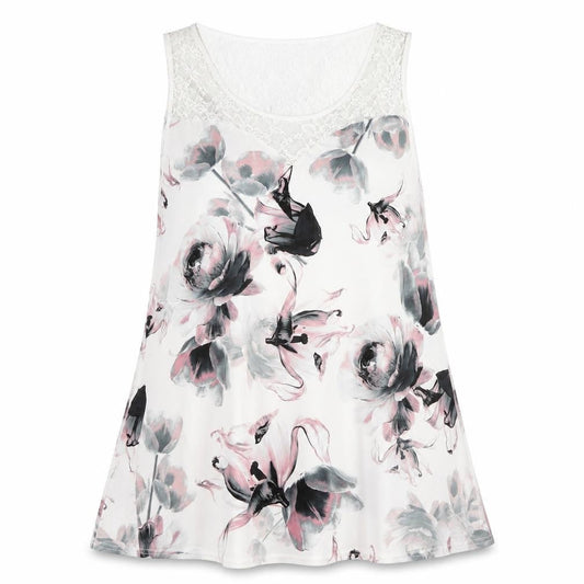 Womens UK Size 22 Yours Multicoloured Basic Tank