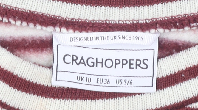Craghoppers Women's Multicoloured Striped Sweatshirt Size 10