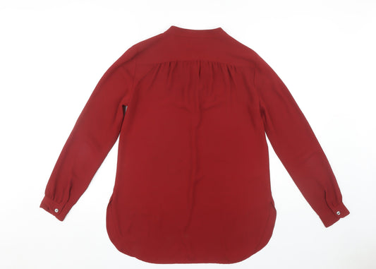 LOFT Women's Red Blouse, XS, Polyester, Casual