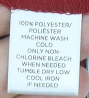 LOFT Women's Red Blouse, XS, Polyester, Casual