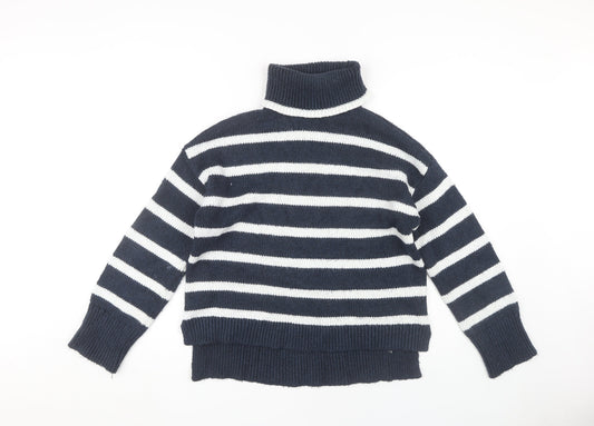 Womens UK Size 10 Crew Clothing Company Blue Pullover Jumper