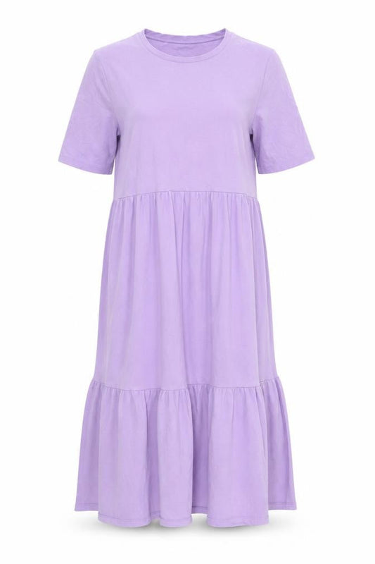 Front view of ASOS Women's Purple Half Sleeve Dress, size 10