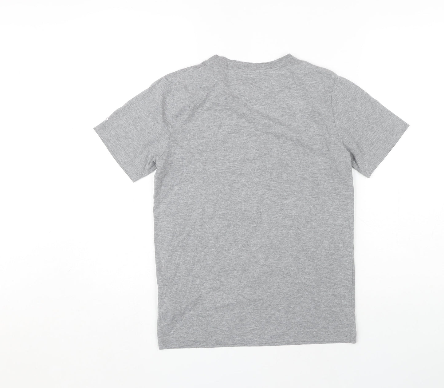 Jordan Boys Grey T-Shirt, Size L, Graphic Sports Tee