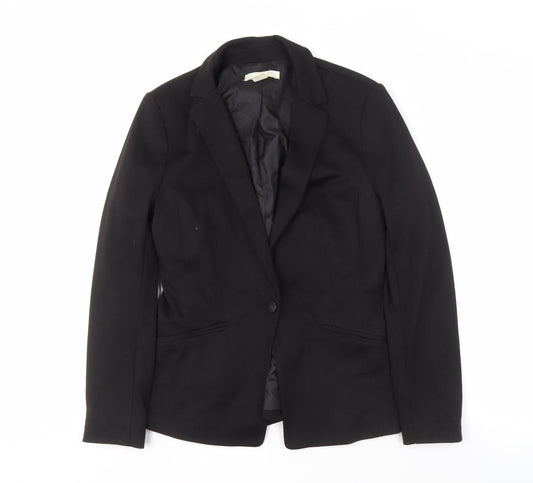 H&M Women's Black Blazer Size 10 Business Lined