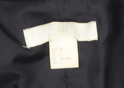 H&M Women's Black Blazer Size 10 Business Lined